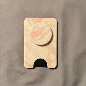 Marble MagSafe PopSocket Card Holder